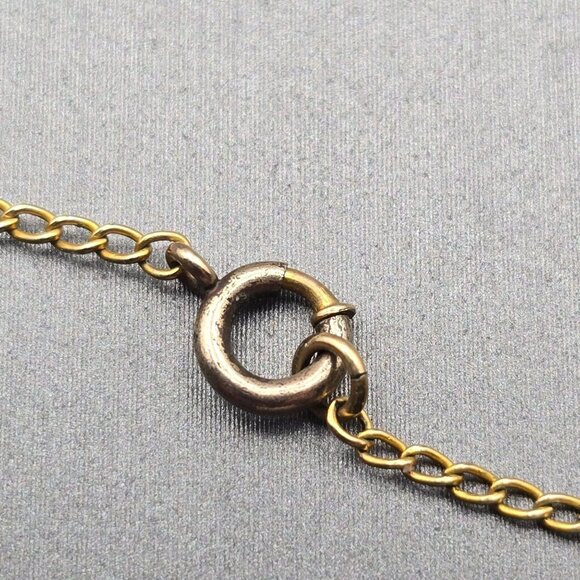 VTG 1/20 10K GF Heart Locket Necklace 18" Floral Etching Rolo Chain Hair Keepsak - Picture 7 of 10